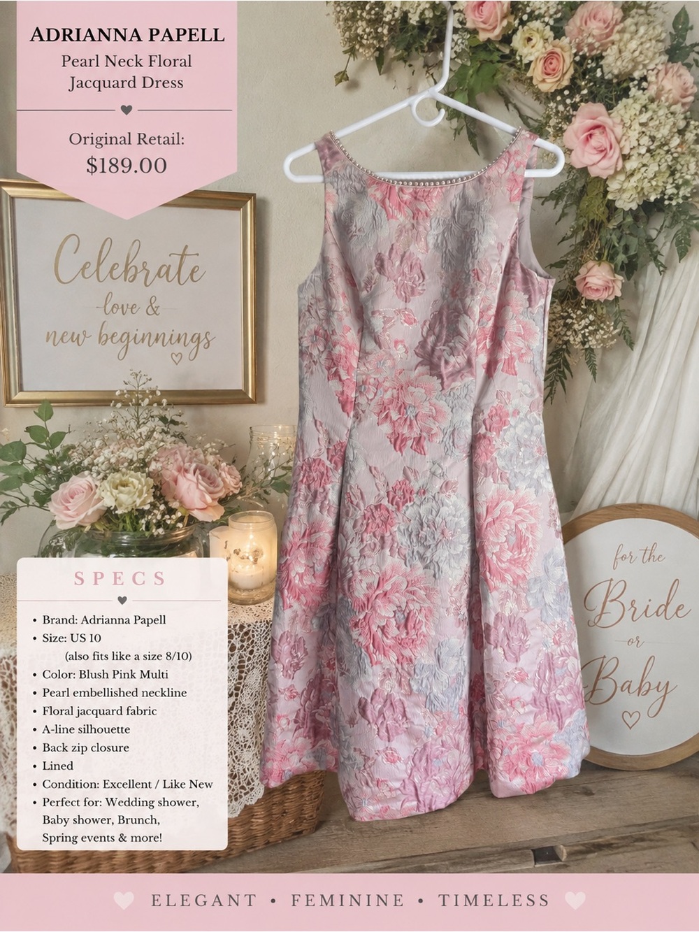 Adrianna Papell formal size 10!